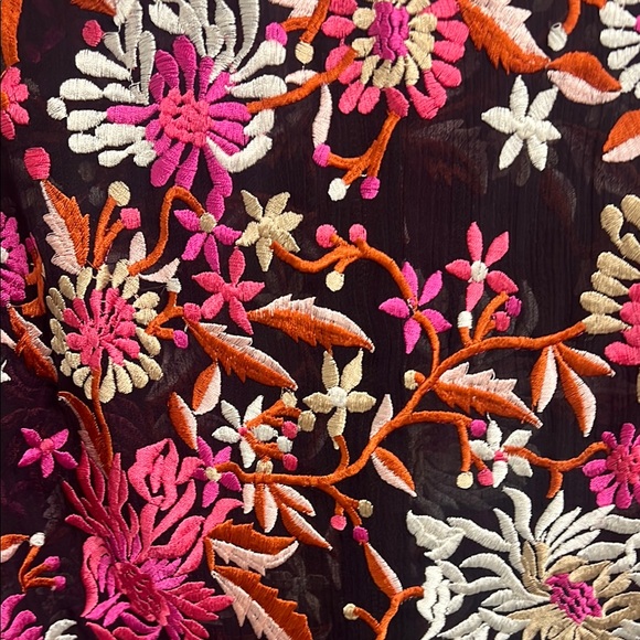 Anthropologie BARASCHI purple and Pink Embellished Fitted Tank Top - Picture 3 of 9